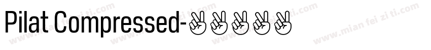 Pilat Compressed字体转换